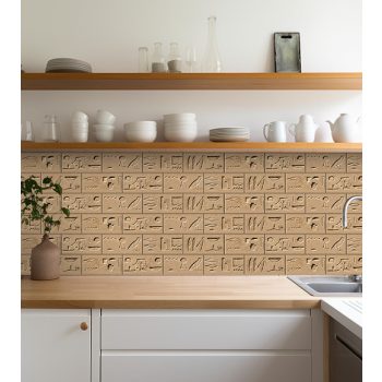 Ancient Egypt hieroglyph border tile