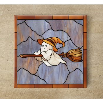 Halloween ghost - tile trivet Halloween ghost - tile trivet