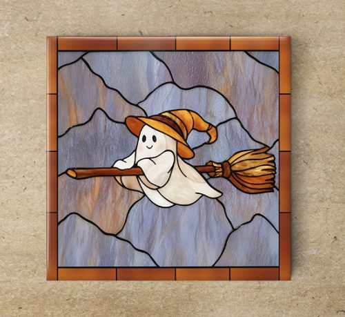 Halloween ghost - tile trivet