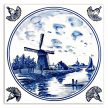 Tile mural - Delft blue tiles 