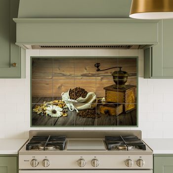 Ceramic tile mural - coffee - coffee still life 