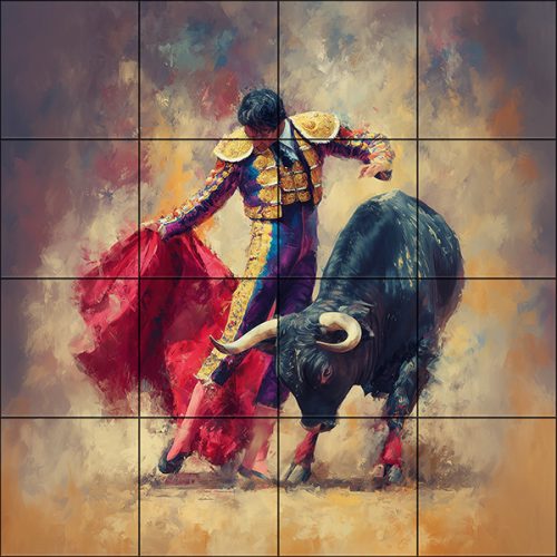 Ceramic tile mural - Danaides 