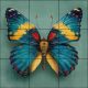 Ceramic tile mural - forget-me-not 