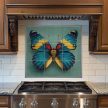 Ceramic tile mural - forget-me-not 