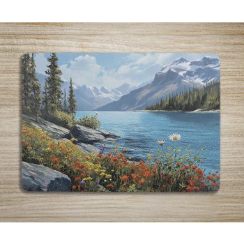 Cutting board - river and mountains