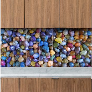 Színes kavicsok - fali csempe 