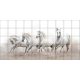 Fehér lovak -  mozaik csempe (160x80cm)