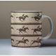 vintage mug with horse motion sequence