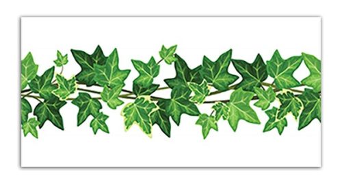 Ivy patterned border tile
