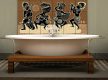 Ceramic tile mural - Dancing african people 