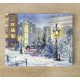 Ceramic tile - Winter streetscape