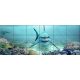Tile mural - water world - Great White shark