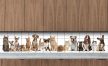 Ceramic tile mural - Cats and dogs I.