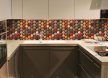 Ceramic tile mural with spices pattern