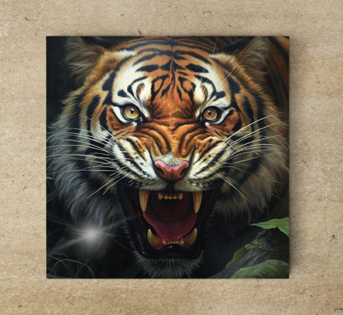 Tigris dekorcsempe