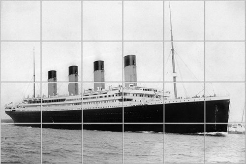 Titanic tile mural