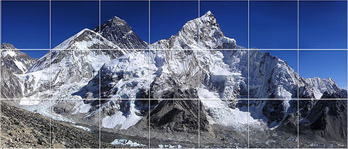 Mount Everest mozaik csempe beltéri falfelületre