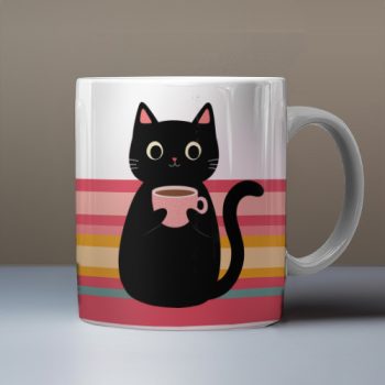 Balloon cat mug