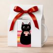 Balloon cat mug in gift box