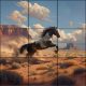 Ceramic tile mural - horses