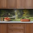 Ceramic tile mural summertime at the forest pattern