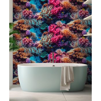 Tile mural - coral reef IV.