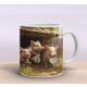 Rooster and chicken mug set of 3 mugs 