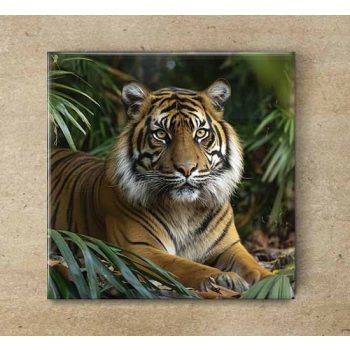 Tile trivet - wildlife -tiger 