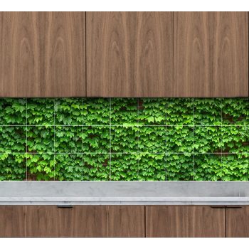 Levél mintás csempe - vadszőlő (91x45cm)