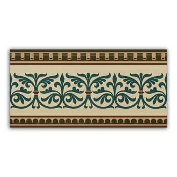 Ornamentika mintás bordűr csempe