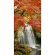 Ceramic tile mural - forest and waterfall 