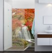 Ceramic tile mural - forest and waterfall 