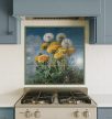 Ceramic tile mural - Butterfly and dandelion 