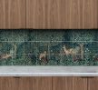 Ceramic tile mural - deers in the forest