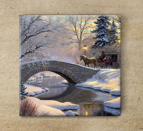 Ceramic tile mural - On the way home 