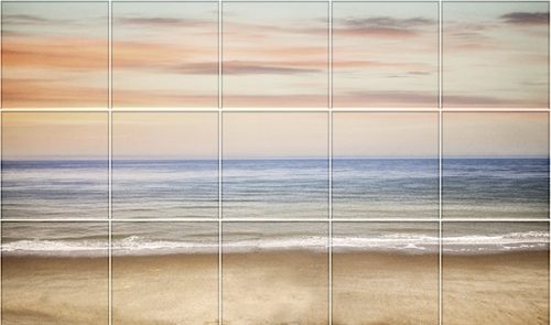 Tile mural - beach 