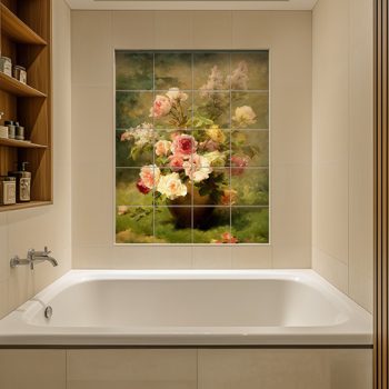 Csempekép mozaik - csendélet 1.