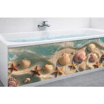 Seashell & Starfish Beach Tile Mural