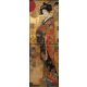 Ceramic tile mural - sakura blossoms and japanese woman