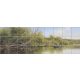 Riverside landscape with fishing boat ceramic tile mural 