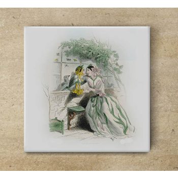 Virágtündéres dekorcsempe szett - Grandville -  9 db (20x20 cm)