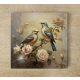 Birds on the rose tree - tile mural