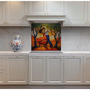 Ceramic tile mural - Danaides