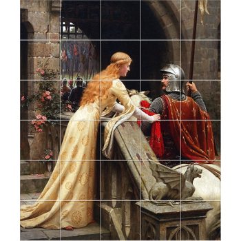 Ceramic tile mural - Etching the standard  Ceramic tile mural - Etching the standard
