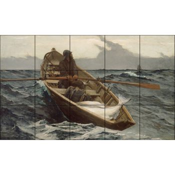 Fog warning - ceramic tile mural Fog warning - ceramic tile mural