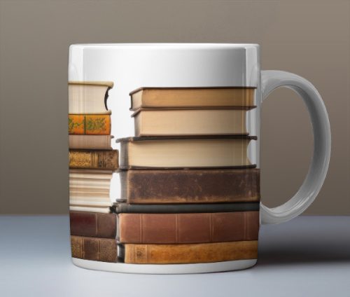 Bookshelf mug