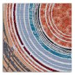 Ceramic tile mural - concentric circles