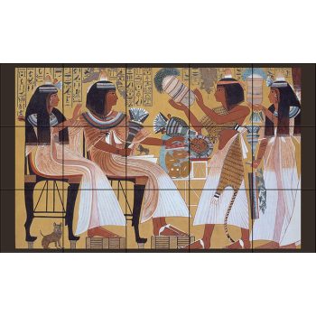 egyiptomi mintás fali csempe