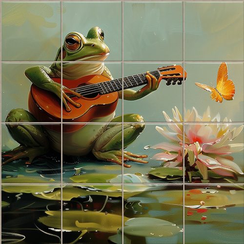 Ceramic tile mural - insects - Dragonflies 