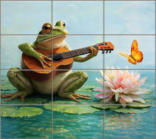 Ceramic tile mural - insects - Dragonflies 